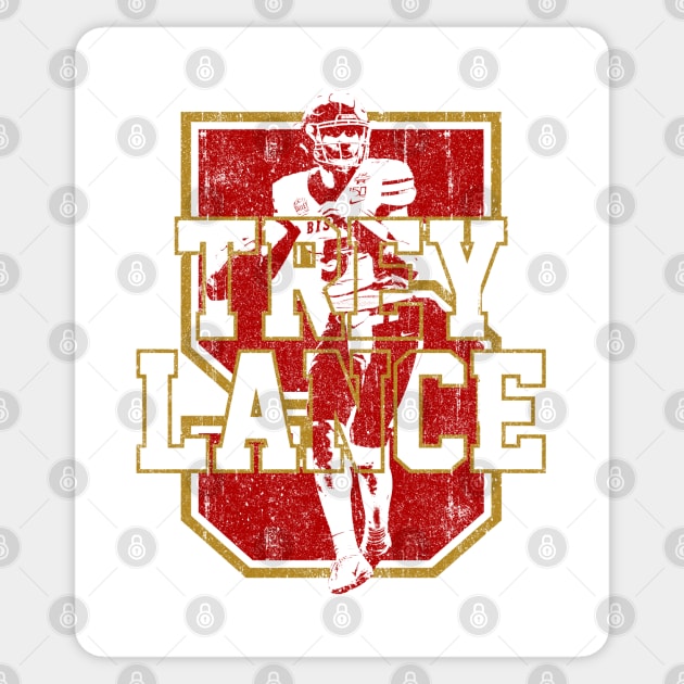 Trey Lance (Variant) Sticker by huckblade